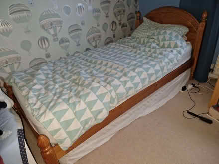 Photo of free Wooden single bed (Upper Weston) #1