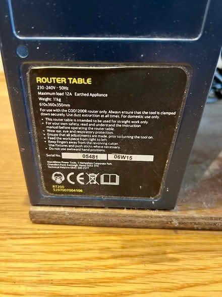 Photo of free Router table with Router (SM4, Morden) #3
