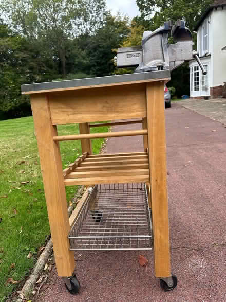 Photo of free Table with vice (Great Braxted CM8) #2