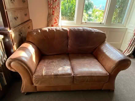 Photo of free Leather 2 seater sofa (Helton CA10) #1