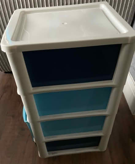 Photo of free 4 drawer plastic storage unit (Harlow) #3