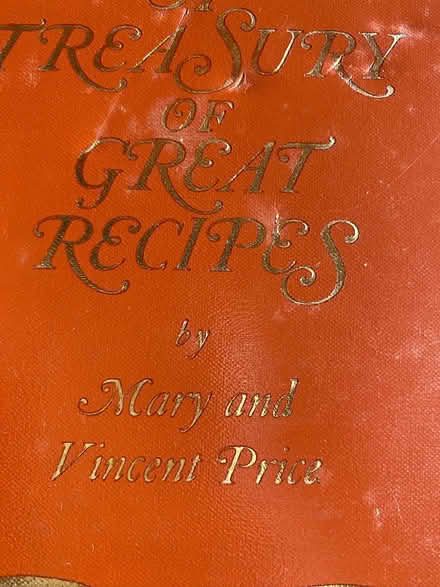 Photo of free Vincent Price Cookbook (Pleasant Hill) #2