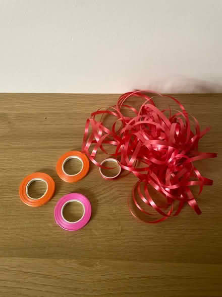 Photo of free 4 small rolls of balloon tape (Huntingdon Rd & Storey's Way) #1