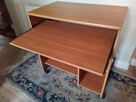 Photo of free Wood effect computer desk (Belper DE56 1LG) #4