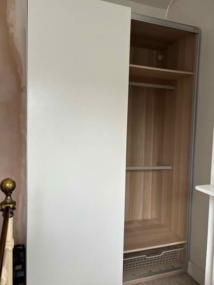 Photo of free White IKEA double wardrobe (Partridge Green) #3