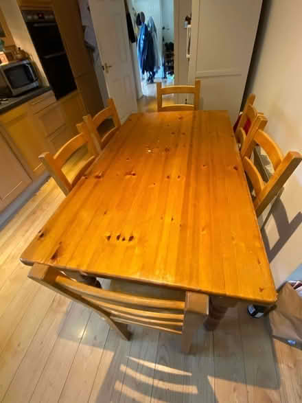 Photo of free Pine dining table & chairs Backwell (Backwell (BS48)) #1