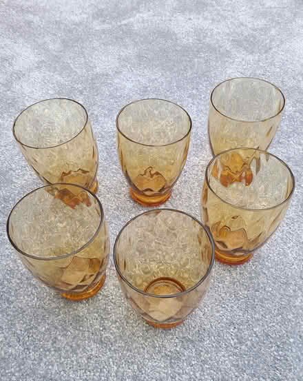 Photo of free Set of 6 orange Duralex glassware tumblers (Seaton Delaval NE25) #3