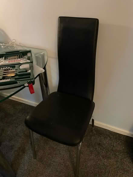 Photo of free 4 high back dining chairs (SL2 slough) #1