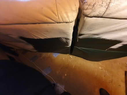Photo of free 3-seater leather sofa recliner (Portway, Frome, BA11) #1