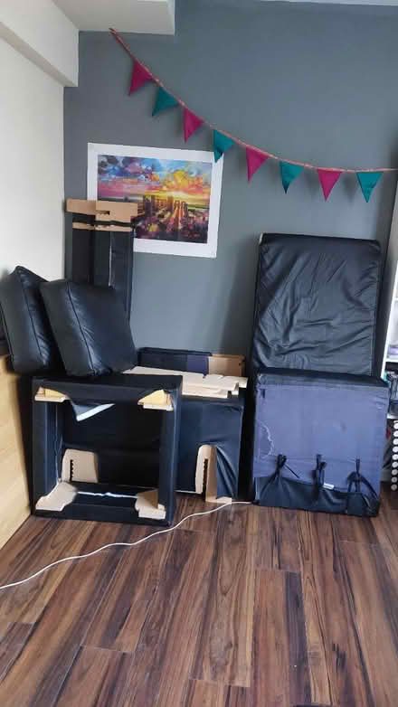Photo of free Flatpack leather sofa (Third Avenue, W10) #1