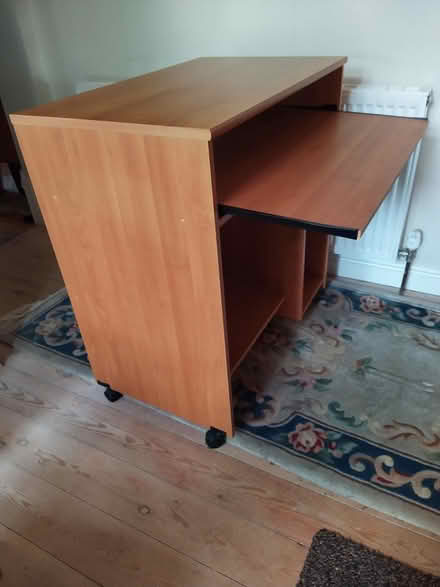 Photo of free Wood effect computer desk (Belper DE56 1LG) #2