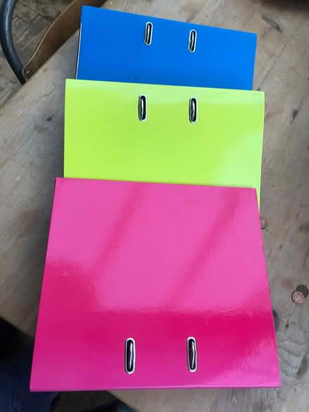 Photo of free brightly coloured ring binders (Wirksworth DE4) #1