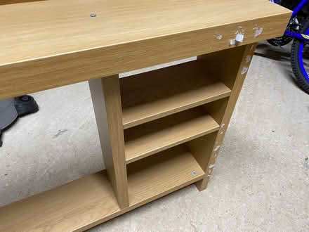 Photo of free Beech shelving unit (modified) (Southmoor OX13) #1