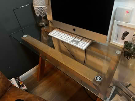 Photo of free Glass side table (120 x 45cm) (Wandsworth Common SW17) #1