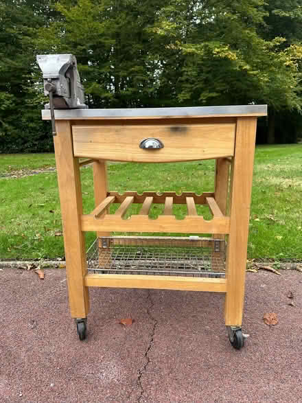 Photo of free Table with vice (Great Braxted CM8) #1