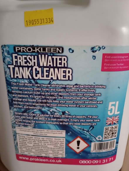Photo of free Fresh water tank cleaner (Chippenham SN15) #2
