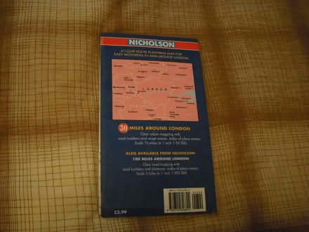 Photo of free Vintage 30 Miles Around London Map from 1980's (Grange Court E10) #1