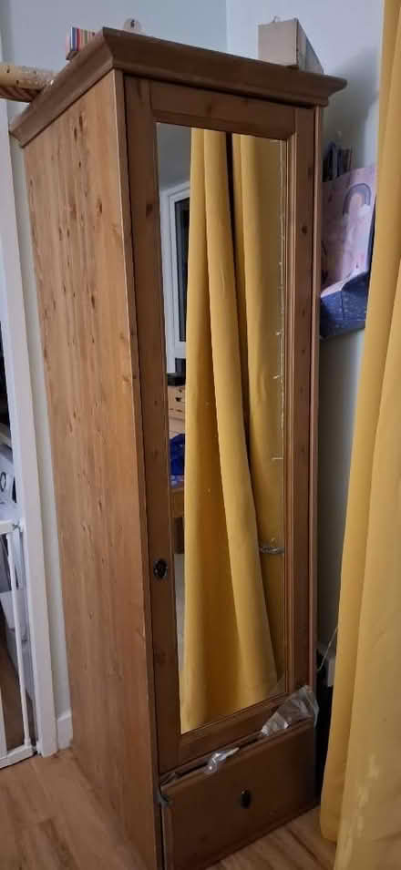 Photo of free Wooden wardrobe with mirror (Divinity Road OX4) #1