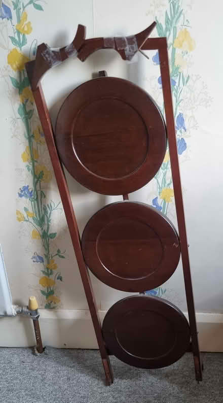 Photo of free Vintage Wooden Cake/Plant Stand (TA1) #1