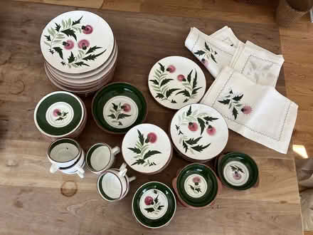 Photo of free dishes: Stangl Thistle pattern (Roxbury, ny) #1