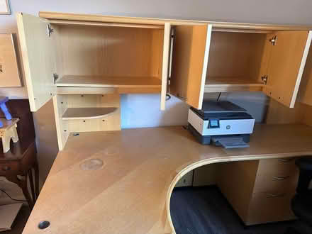 Photo of free Executive desk and cabinet (Edina, MN 55435) #2