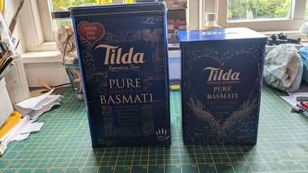 Photo of free Tilda Rice Tins (Bourne End SL8) #1