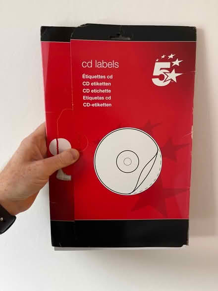 Photo of free CD labels (Coulsdon (CR5)) #1