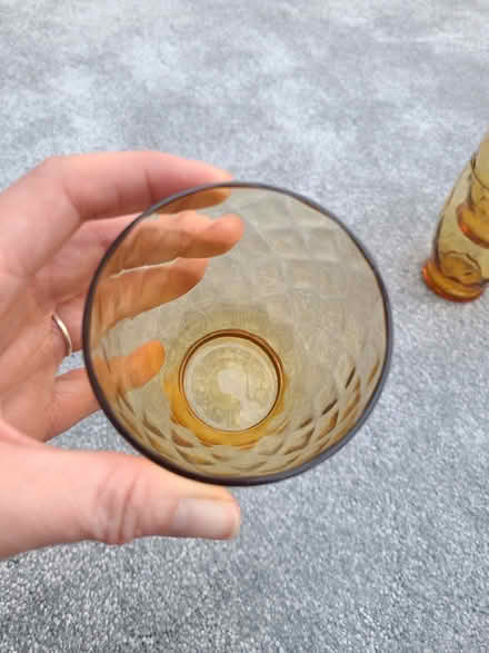 Photo of free Set of 6 orange Duralex glassware tumblers (Seaton Delaval NE25) #1