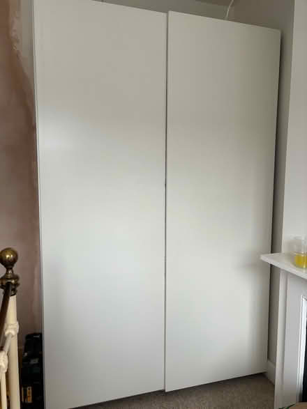Photo of free White IKEA double wardrobe (Partridge Green) #1