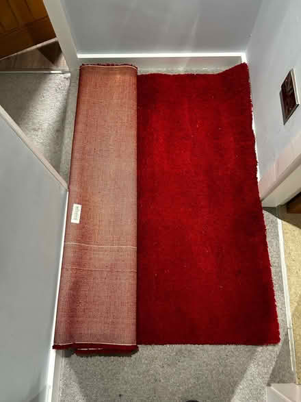 Photo of free Large red pile rug Ådum IKEA (Moss Side, M14) #1