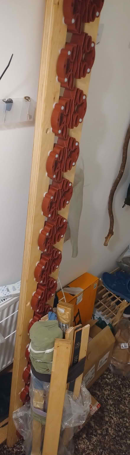 Photo of free EU Single 90cmx200cm Sprung slatted bed base (beech wood) (Chingford E4) #1