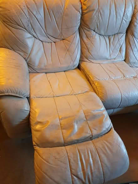 Photo of free 3-seater leather sofa recliner (Portway, Frome, BA11) #3