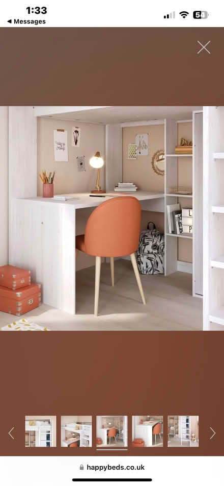 Photo of free Single kids bed with desk (Stoke Heath B60) #1