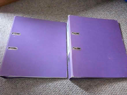 Photo of free 2 A4 ring binders (Central Reading RG1) #1