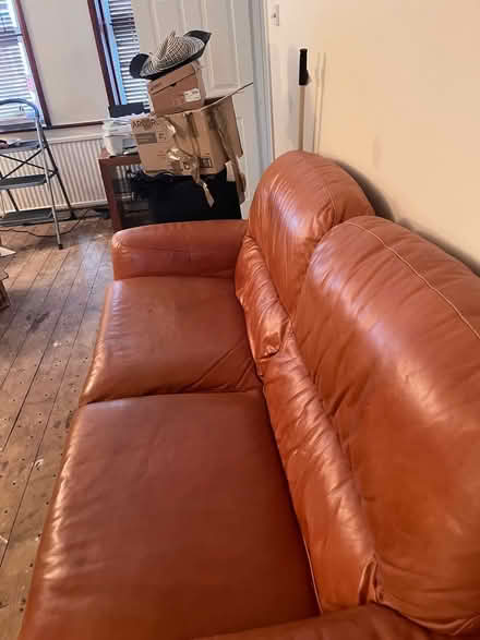 Photo of free Leather sofa (Gloucester) #4