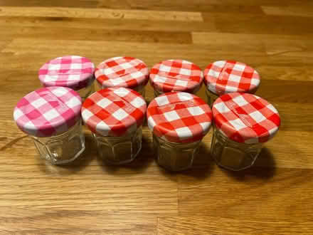 Photo of free 8x miniature jam jars (Arnos Vale BS4) #1