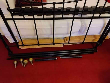 Photo of free Metal double bed frame, no mattress (Hurstpierpoint BN6) #1
