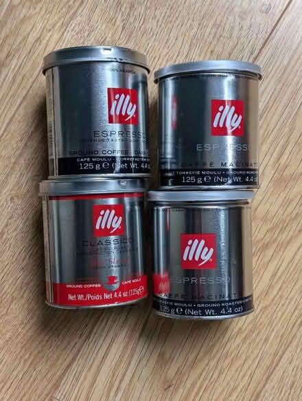 Photo of free 4 x empty Illy coffee tins (Frenchay BS16) #1
