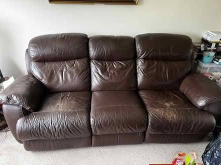 Photo of free Three seater leather electric recliner sofa (Oulton NR32) #1