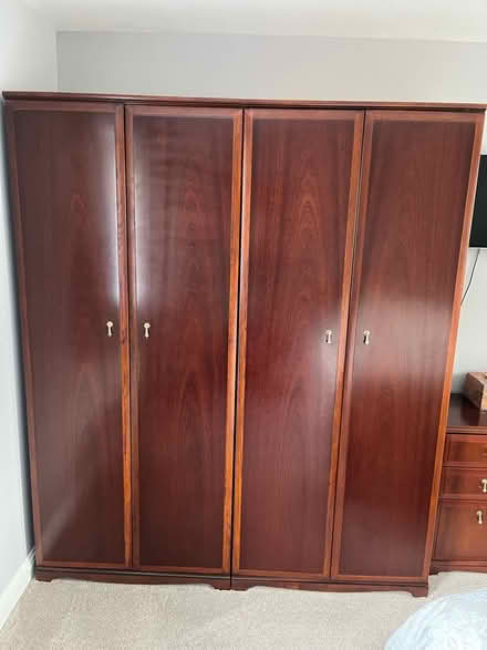 Photo of free Meredew mahogany double wardrobes (Malvern Link) #1