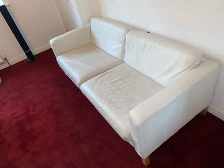 Photo of free White sofa settee (NE7) #2
