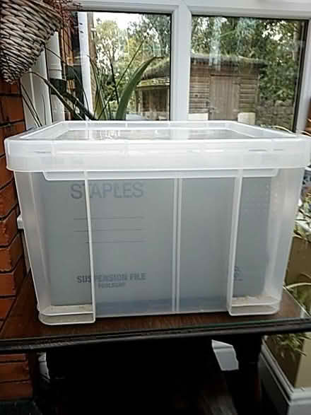 Photo of free Plastic box with suspension files. (Penarth CF64) #1