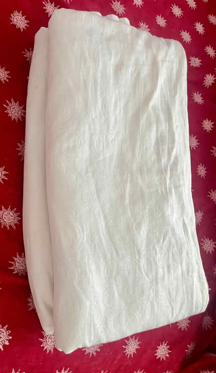 Photo of free Pair of lined cream curtains (Walthamstow E17) #1