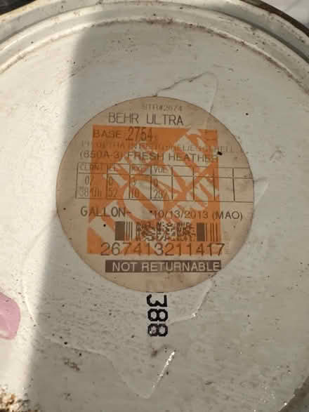 Photo of free Behr Paint - Fresh Heather (Newton Highlands south of Rt 9) #2