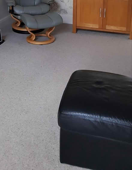 Photo of free Large light grey Hessian carpet (Greystones) #1