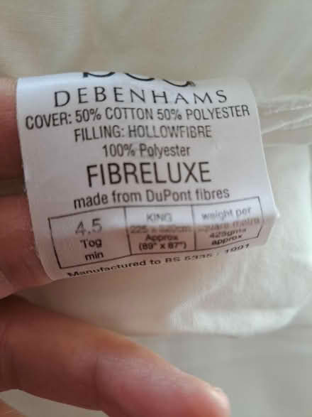 Photo of free King duvet (Parnwell) #2