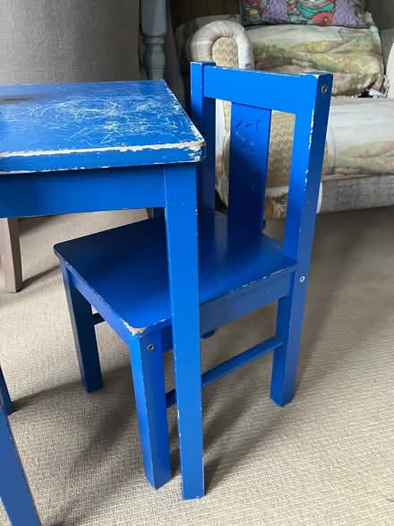 Photo of free Childrens wooden table & 2 chairs (Southport PR9) #3