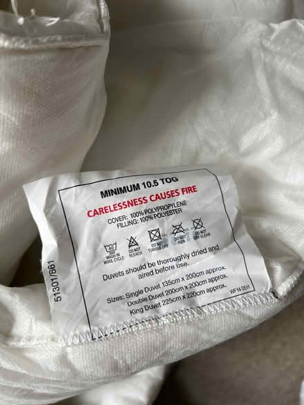 Photo of free Double duvet (Loscoe, DE75) #2