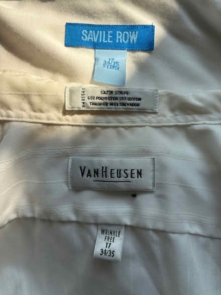 Photo of free Men’s white dress shirts 17 34/35 (Oak Ridge) #1