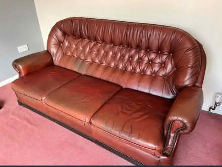 Photo of free Leather settee (Horeston Grange CV11) #1